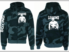 Legend Tyson hrubá maskáčová mikina na zips s kapucou vzor Nightcamo-Nočný maskáč "Splinter"